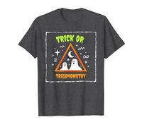 Tour ou trigonométrie pour Professeur de mathématiques d'halloween T-Shirt, Homme, Chiné Foncé, 5XL