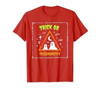 Tour ou trigonométrie pour Professeur de mathématiques d'halloween T-Shirt, Homme, Rouge, 3XL