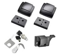 Tour Pack Trunk Lock & Keys Latches with Lid Catch 1993-2013 | for harley Touring, Classic, Electra Glide, Road Glide, Road King, CVO, 2012, Black, One Size(Black)