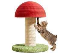 Tour pour chat en sisal - Arbre à chat vertical, support de base lourd, colonne de corde durable, structure de jeu sûre, design en fibre naturelle avec fonction anti-basculement | Accessoire de
