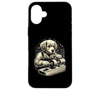 Tour pour Chien Tournage du Bois Coque pour iPhone 16 Plus