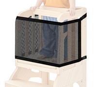 Tour pour Enfant, Filet De Sécurité Double Couche pour Tour d'apprentissage, Ustensile De Cuisine, Marchepied, Filet Dense, Protection À 4 Côtés pour Aire De Jeux Table D'Étude Maison Cuisine Salon