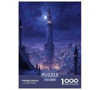 Tour Puzzles 1000 Pieces Cadeau Unique intéressant Jeu Éduchatif Challenge Toy À De Qualité Supérieure Peinture Art pour Adultes Et Enfants À Partir De 12 Ans 38x26cm/1000pcs