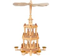 Tour Pyramide de Noël en Bois Grande 45Cm Décoration De Table Décoration De Noël