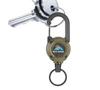 Tour Télescopique, Carabiner Rétractable, Porte-clés Télescopiques rétractables, Boucle Élastique Facile à Tracer La Corde à Boucle Perte Facile à Tirer pour Voyage Et Randonnée Plei