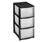 Tour de Rangement en Plastique à 3 Tiroirs Towy