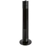 Clatronic Ventilateur colonne TVL 3770 – 3 vitesses, oscillation 75° (désact.), minuterie 120min – Noir