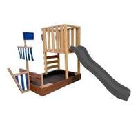 Tour Vicky avec bac à sable toboggan gris Beige