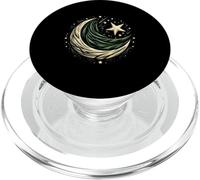 Tourbillon Cosmique à l'élégance céleste Golden Stardust PopSockets PopGrip pour MagSafe