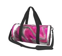Tourbillon d'art Fluide de Ton Bijou Gris Noir Magenta, Sac de Voyage de Grande capacité, Sac à Main Rond, Sac de Voyage de Sport, fourre-Tout, Sac de Fitness