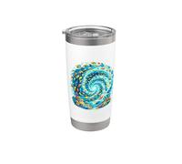 Tourbillon de poissons tropicaux Gobelet isotherme en acier inoxydable double paroi