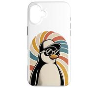 Tourbillon Rétro Manchot Lunettes de Soleil Manchots Coque pour iPhone 16 Plus