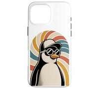 Tourbillon Rétro Manchot Lunettes de Soleil Manchots Coque pour iPhone 16 Pro Max