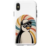 Tourbillon Rétro Manchot Lunettes de Soleil Manchots Coque pour iPhone X/XS