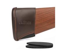 TOURBN Coussins anti-recul en cuir véritable pour carabine à fusil de chasse, extension de crosse de fusil avec inserts