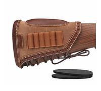 TOURBN Crosse de Fusil en Toile et Cuir, Repose-Joue, Coussinet de recul, 6 Cartouches, Pochette Porte-munitions