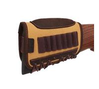 Tourbn Pochette de munitions réglable en toile et cuir pour droitier