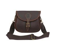 TOURBN Sac à cartouches en cuir véritable pour fusil de chasse 100 douilles Support pour munitions 12GA 20GA pour jeu de tir au plomb