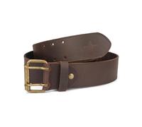 Tourbon Ceinture en cuir véritable pour hommes et femmes, outil de bricolage, atelier, 5,1 cm de large, marron, 136,5 x 6,5 cm