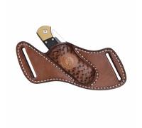 Tourbon Étui en cuir pour couteau de poche pour ceinture EDC, étui à outils fait à la main, cadeau pour homme