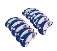 TOURBON Housses de club de golf en fer pour Titleist, Callaway, Ping - Lot de 10 (10x Bleu)