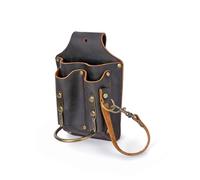 Tourbon Pochette de ceinture en cuir robuste avec boucle de marteau pour électriciens, charpentiers