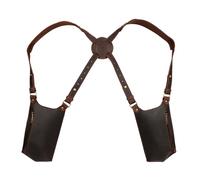 TOURBON - Sac à bandoulière antivol sous le bras pour hommes, sac en cuir avec sangle réglable, poche discrète