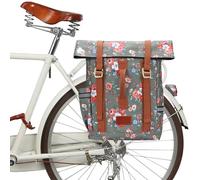 TOURBON Sac à dos en toile imperméable pour vélo, sacoche pour ordinateur portable, sac de voyage pour école, idéal pour le voyage en plein air et la randonnée