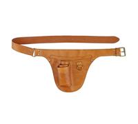 Tourbon Sac à outils de jardinage en cuir souple Taille réglable Ceinture de travail Pochette pour électriciens charpentiers