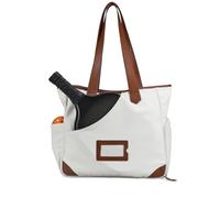 Tourbon Sac de pickleball en toile pour homme et femme Sac fourre-tout léger avec compartiment à chaussures Sac à bandoulière pour le sport et le voyage