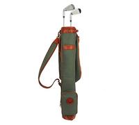 TOURBON Sac de Transport en Toile imperméable pour entraînement de Golf avec bandoulière rembourrée -Green