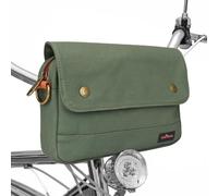 Tourbon Sacoche de vélo en Toile imperméable pour Guidon de vélo Vert