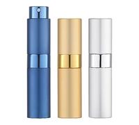 Toureal 8ML Flacon Parfum Vide (3 Pièces) Mini Vaporisateur Voyage, Atomiseur Pulverisateur (Or Argent Bleu)…