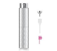 Toureal 8ml Vaporisateur Vide de Sac Rechargeable, Atomiseur Parfum, Recharge Spray Flacon de Parfum, Pulverisateur Voyage (Argent Brillant)