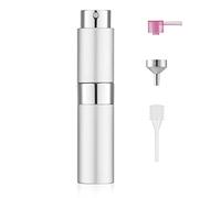 Toureal 8ml Vaporisateur Vide de Sac Rechargeable, Atomiseur Parfum, Recharge Spray Flacon de Parfum, Pulverisateur Voyage (Argent)