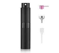 Toureal 8ml Vaporisateur Vide de Sac Rechargeable, Atomiseur Parfum, Recharge Spray Flacon de Parfum, Pulverisateur Voyage (Noir)