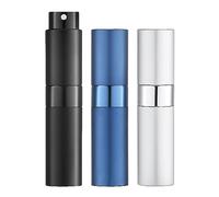 Toureal Flacon Parfum Vide Mini Vaporisateur Voyage, Atomiseur Pulverisateur (BlackBlueSilver 8ML 3 Pièces)…