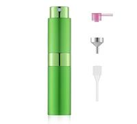 Toureal Vaporisateur de parfum rechargeable vide 8 ml, vaporisateur de parfum de voyage, pour homme et femme, flacon de voyage pour les déplacements (vert)