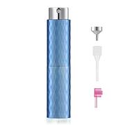 Toureal Vaporisateur de parfum rechargeable vide en aluminium, 8 ml, vaporisateur de parfum de voyage, pour homme et femme, flacon de voyage pour les déplacements (bleu)