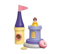 Playmobil 71458 Junior & Disney : Tourelle de Belle avec Musique - Une boîte à Musique mécanique - Jouet fabriqué à partir de matière d'origine végétale - Dès 12 Mois