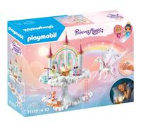 Playmobil 71359 Tourelle enchantée, Un Monde Magique avec Une Fleur Lumineuse, Une Bague, Un Cheval ailé et des Princesses, Gamme Princess Magic pour Enfants dès 4 Ans