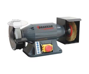 Touret à meuler 230V 520W 150mm meule/brosse DRAKKAR - 15526