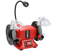 TOURET A MEULER 250W POUR AFFUTAGE AVEC 2 MEULES 150 mm ECLAIRAGE