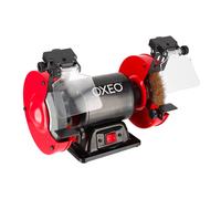 Touret à meuler 400w - Touret Mixte 1 meule & 1 brosse métallique Ø150 mm - Eclairages à LED - 2 écrans de protections