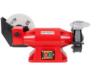 Touret à meuler à eau et à sec meule ø 150 mm 2950 rpm meule blanche ø 200 mm 134 rpm 540 W 230V MW-Tech ME15ES