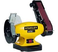Touret à meuler Ponceuse STANLEY 330W Ø150mm + Bande abrasive 5x69cm Grain 36/60 Meulage Polissage Ponçage G