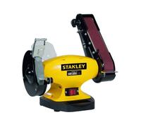 Stanley Touret à meuler et ponceuse 330 W Ø150 mm + bande abrasive 5x69 cm grain 36/60