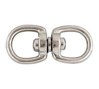 Touret double - D5.5 mm - max 40 Kg - zamack nickelé