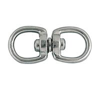 Touret double zamak nickelé - Diamètre Fil 5 mm - Vendu par 1