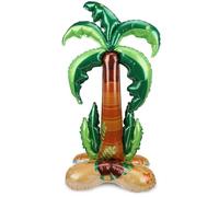 Tourima Grand ballon gonflable en aluminium en forme de palmier - 150 cm - Décoration de palmier hawaïen - Décoration pour fête hawaïenne Aloha, fête d'été, fête sur la plage, fête à la piscine, fête
